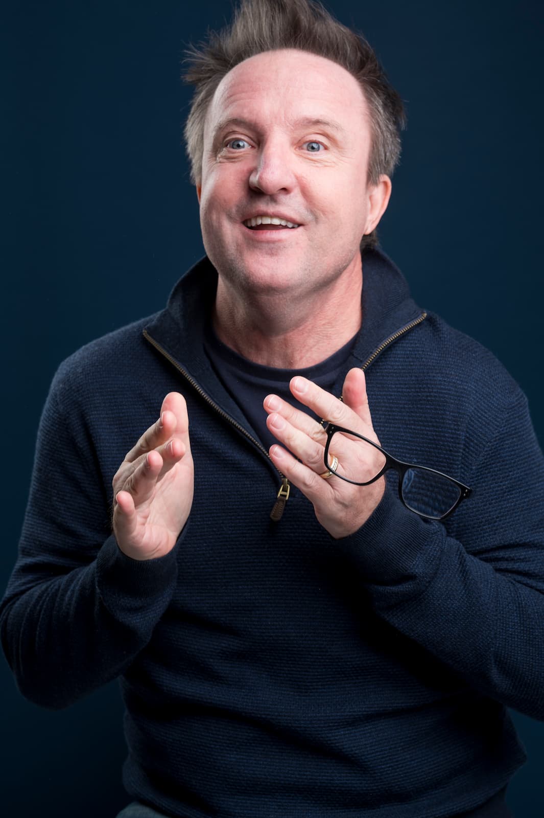 Tommy Lentsch - celebratory look